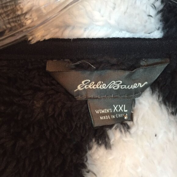 Eddie Bauer Womens XXL Fleece Pullover Sweater With Camo Pattern - Picture 3 of 8